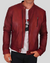 Dominic Red Racer Leather Jacket