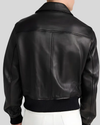 Ethan Classic Leather Bomber Jacket 4