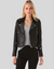 Ezra Black Studded Leather Jacket