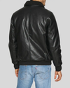 Jett Black Bomber Leather Jacket