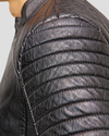 Robt Black Quilted Leather Jacket 6