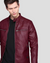 Santiago Red Quilted Leather Jacket 1