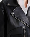 Vera Black Biker Leather Jacket