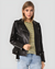 Whitley Black Biker Leather Jacket 1