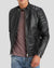 Rene Black Quilted Lambskin Leather Jacket