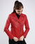 Diana Red Biker Leather Jacket