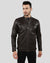 Pike Brown Quilted Racer Leather Jacket