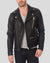 Coby Black Biker Leather Jacket