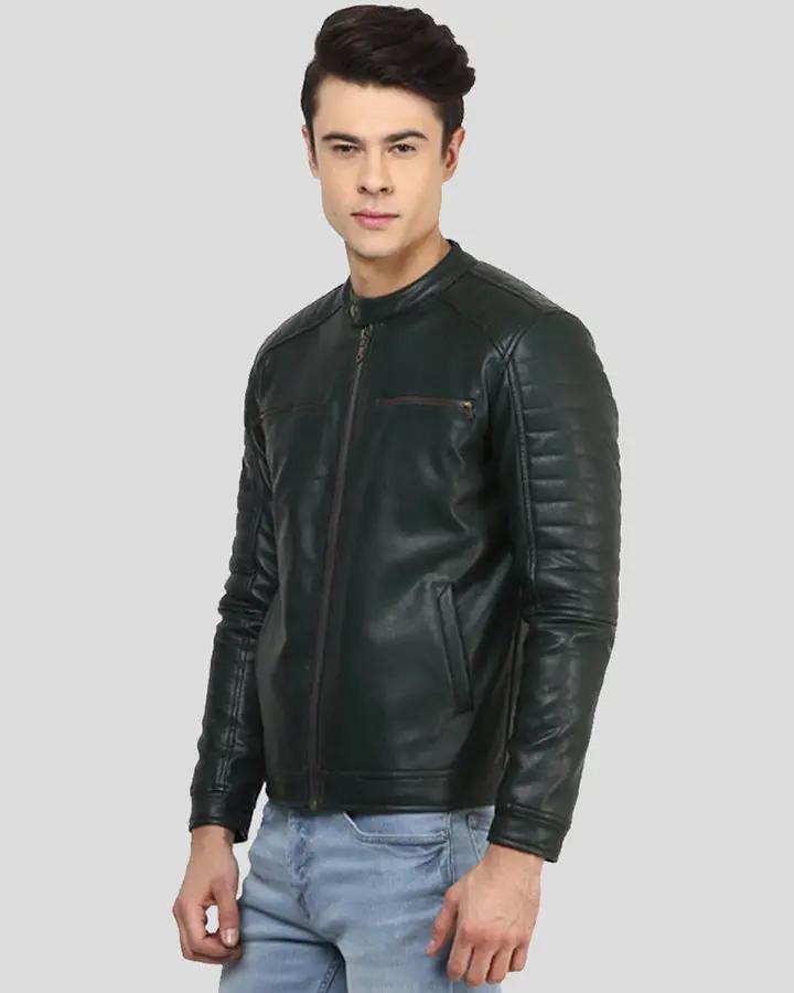 Jacob Black Biker Leather Jacket 1