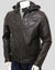 Jami Black Hooded Leather Jacket