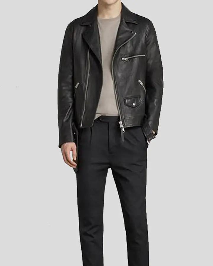 All saints taro hot sale leather jacket